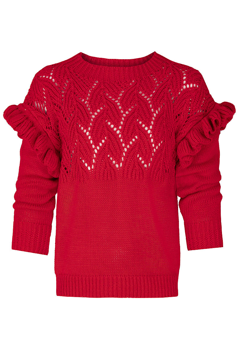Sweterek dla dziewczynki Anielka czerwony