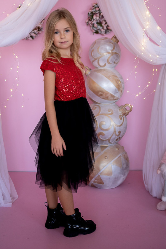 ❤️Sukienka świąteczna dla dziewczynki boże narodzenie sukienka gwiazdka odzież dziecięca Sówka