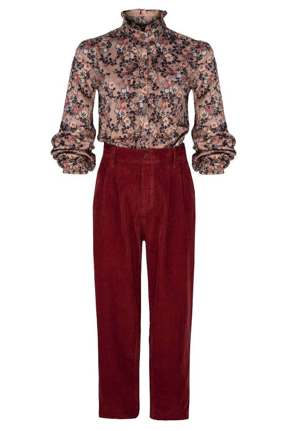 komplet koszula spodnie  kwiatki