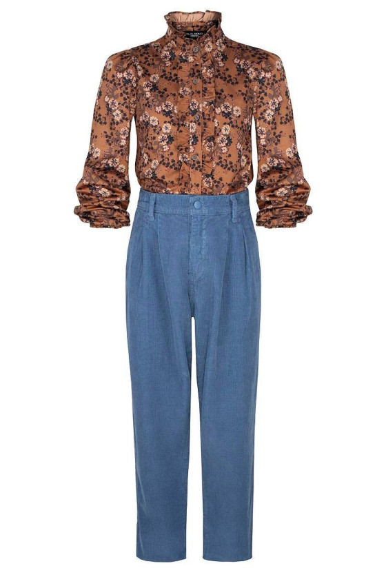 komplet koszula spodnie  kwiatki