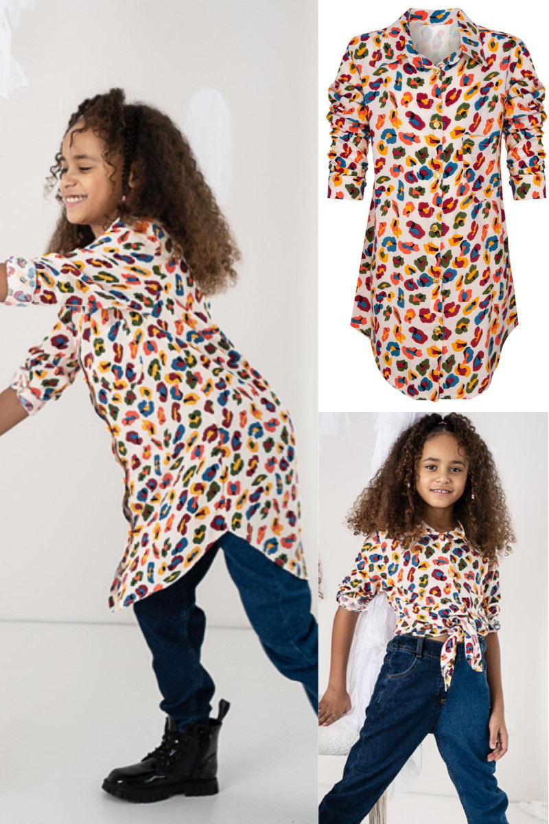 Koszula długa dla dziewczynki odzież dziecięca