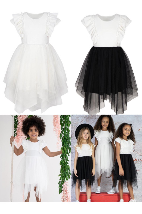 Sukienka dla dziewczynki komunia elegancka wesele odzież dziecięca Sówka