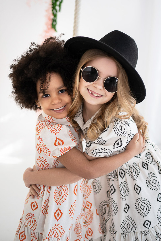 Sukienka dla dziewczynki  sukienka wyjściowa dla dziewczynki odzież dziecięca Sówka