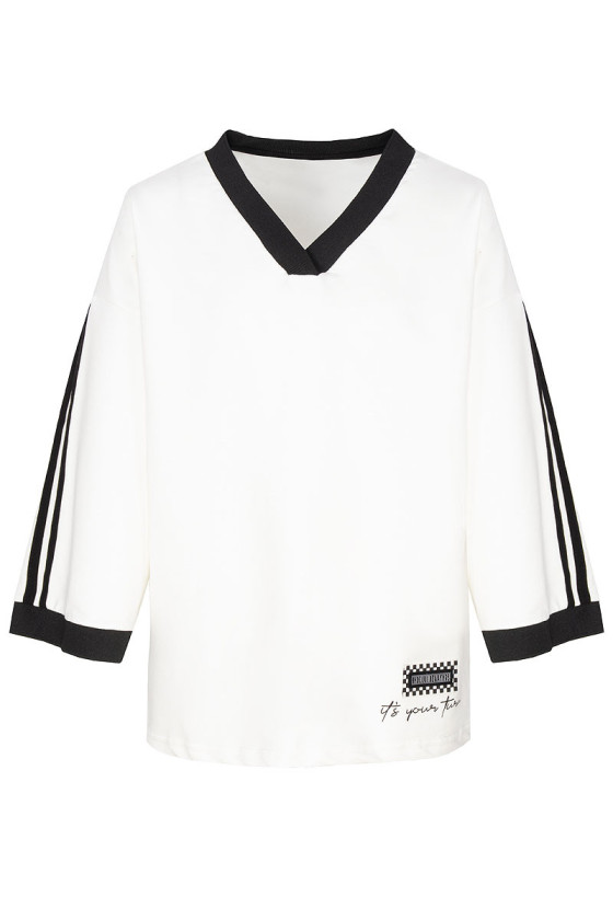 Bluza bawełniana czarna dla dziewczynki bluza do szkoły bluza bawełniana odzież dziecięca Sówka