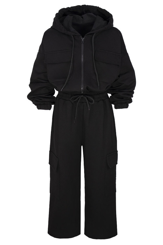 Komplet dres cargo dla dziewczynki odzież dziecięca Sówka