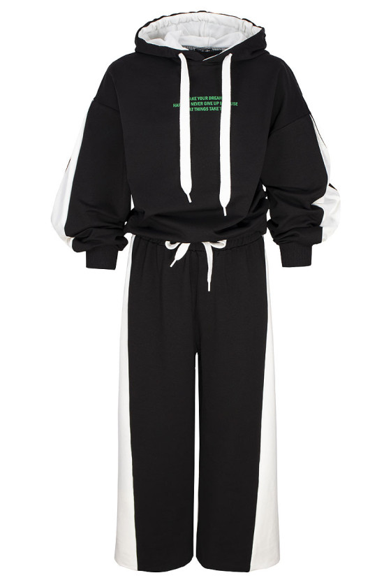 Komplet bawełniany dresowy dla dziewczynki  odzież dziecięca Sówka