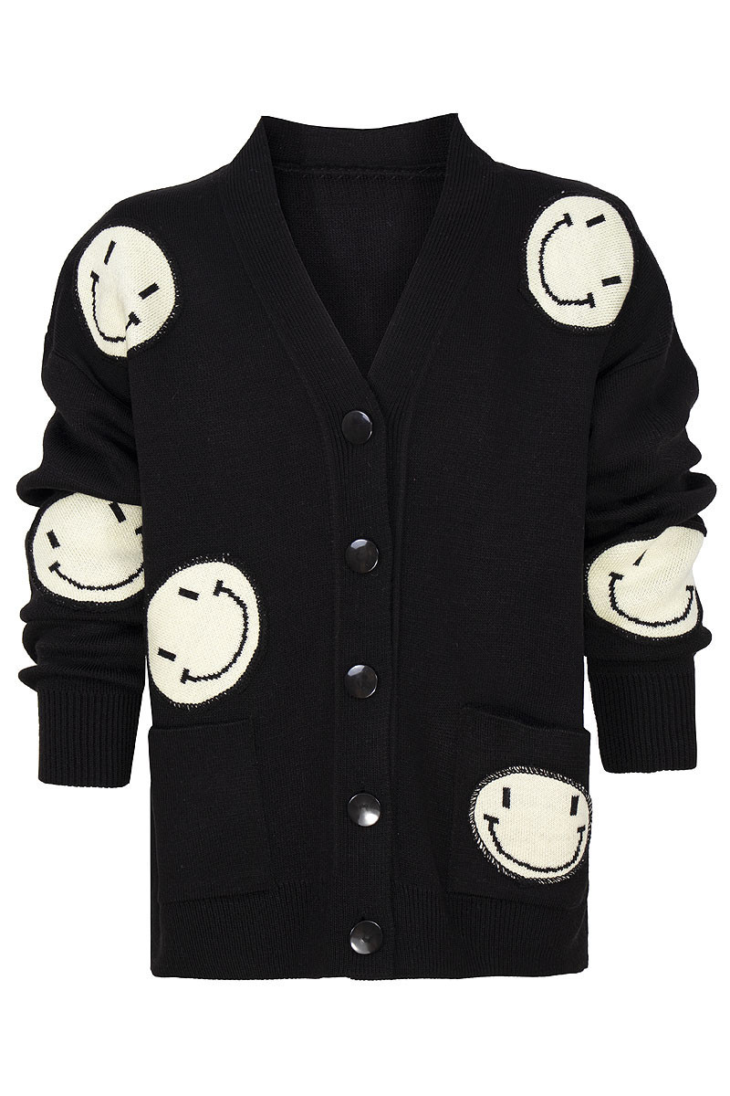 Czarny sweter  dla dziewczynki w minki  jesień zima odzież dziecięca Sówka