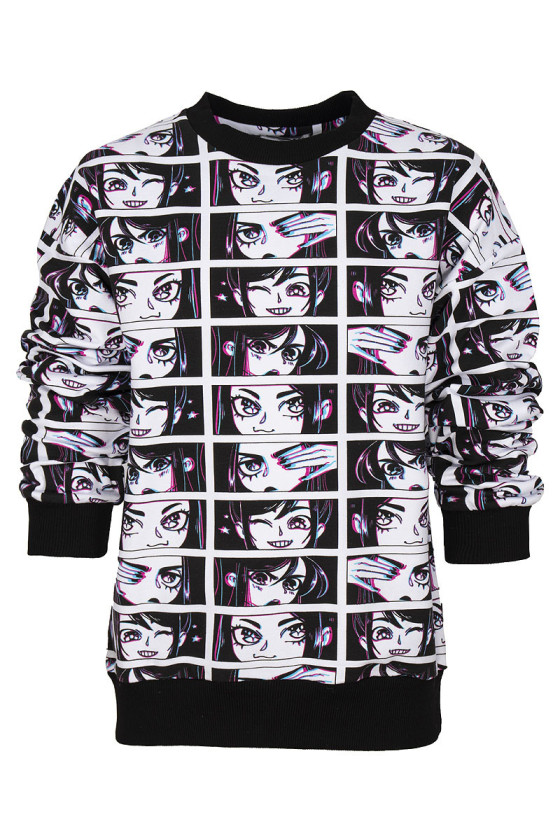 Bluza w twarze dla dziewczynki jesień zima odzież dziecięca Sówka