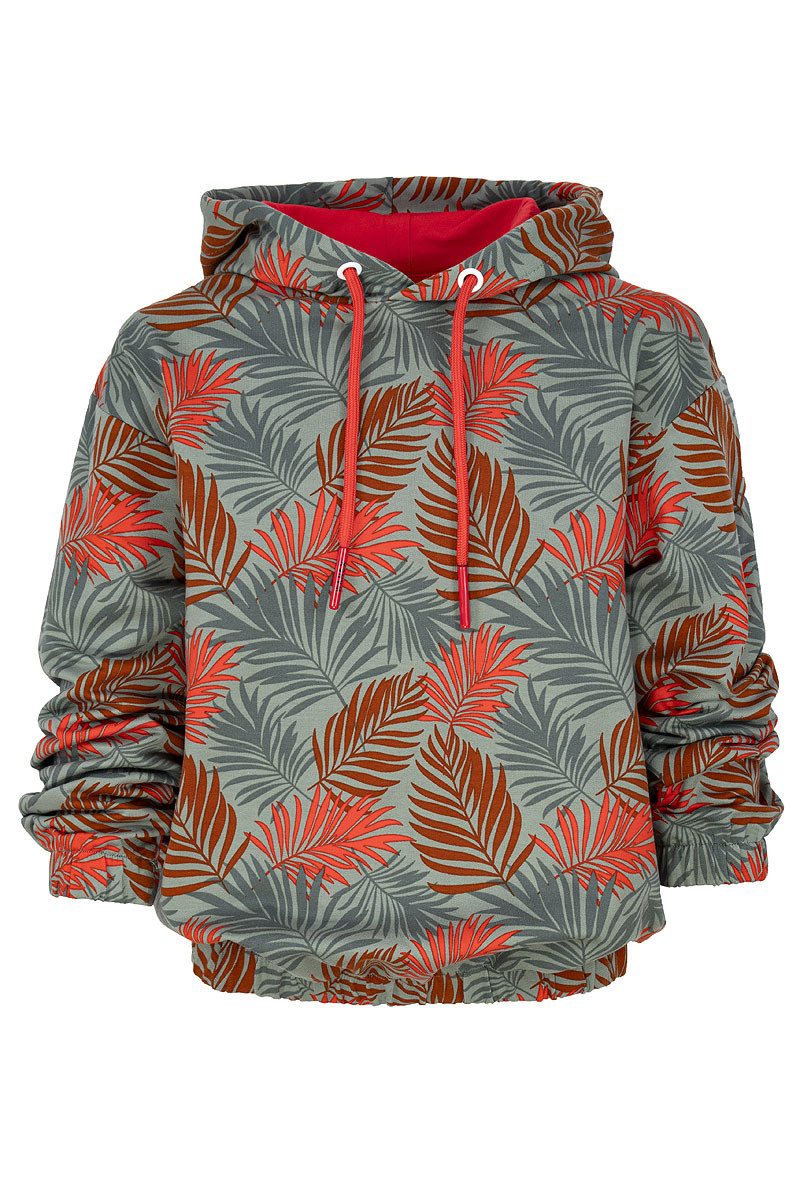 Bluza w kolorowe liście dla dziewczynki jesień zima odzież dziecięca Sówka