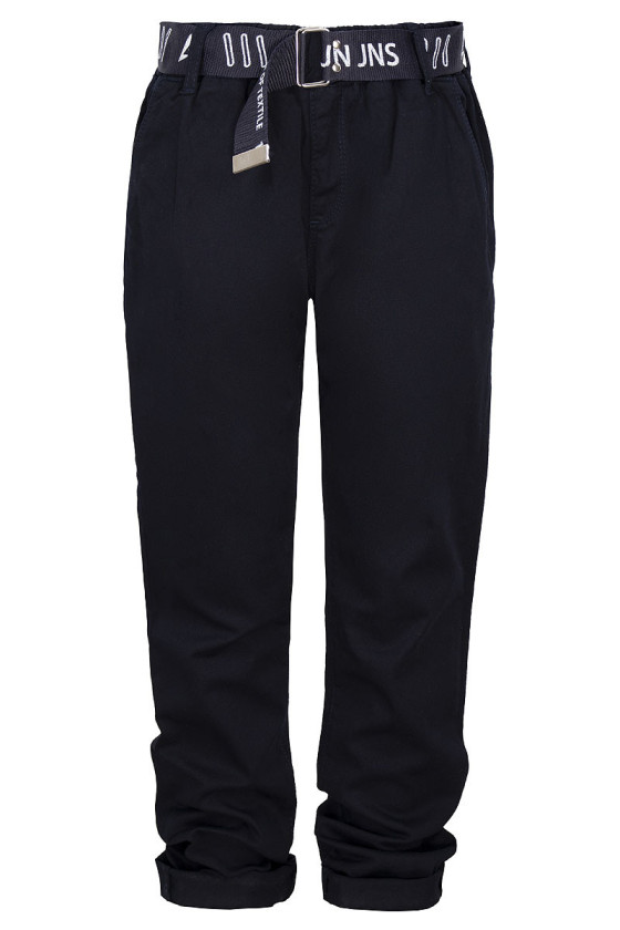 Spodnie dla chłopca pasek w literki jesień zima odzież dziecięca Sówka