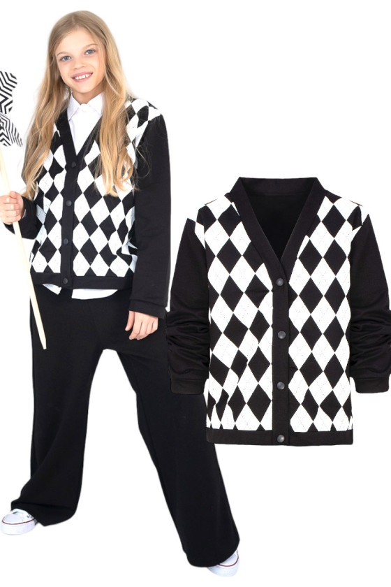 bluza rozpinana dla dziewczynki sweter dla dziewczynki  sweter do szkoły bluza do szkoły odzież dziecięca Sówka