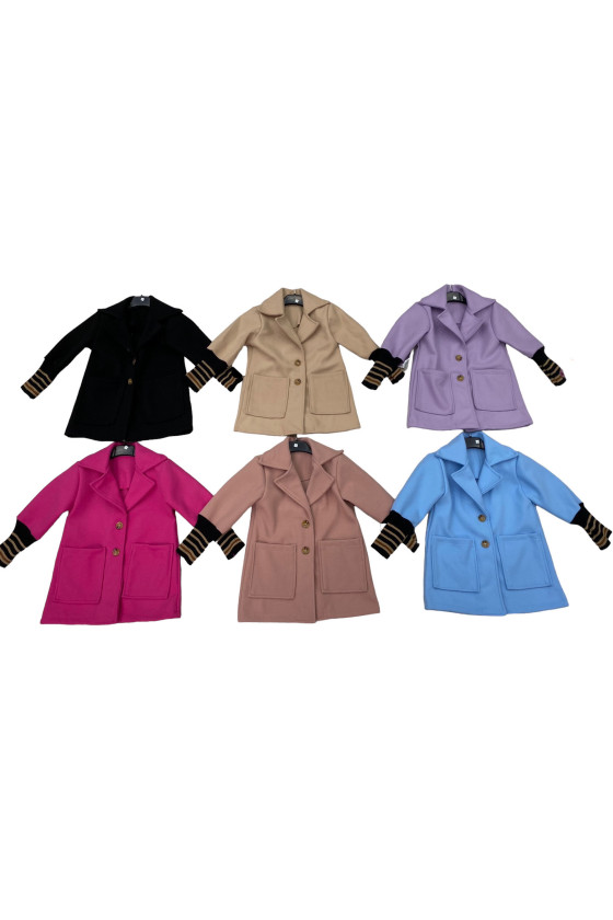 Płaszcz wiosenny dla dziewczynki płaszczyk dziewczęcy kurtka wiosenna odzież dziecięca Sówka