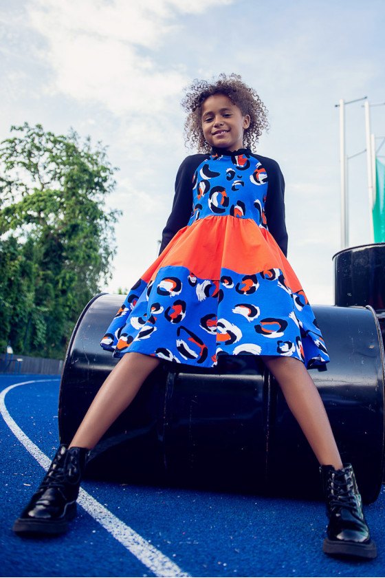 Sukienka dla dziewczynki jesień zima odzież dziecięca Sówka