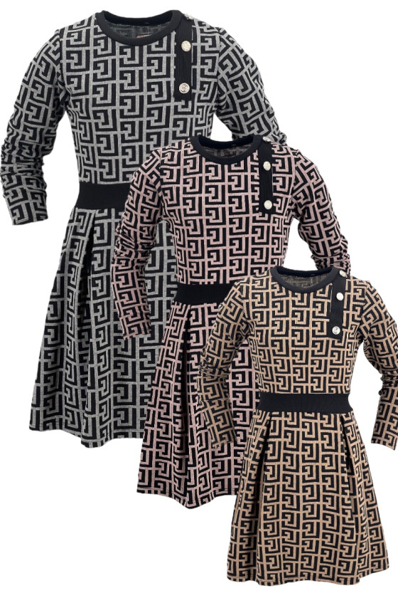 Sukienka dla dziewczynki jesień zima odzież dziecięca Sówka