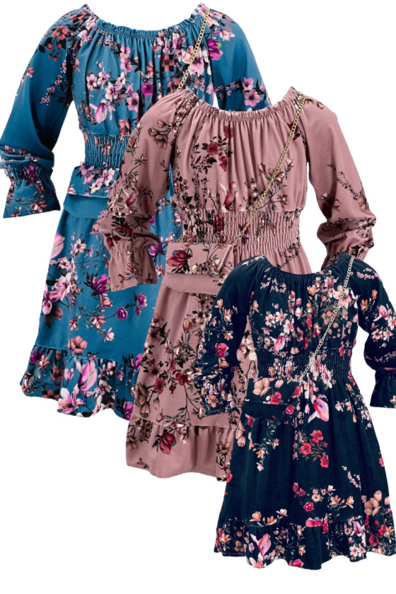 Sukienka dla dziewczynki jesień zima odzież dziecięca Sówka