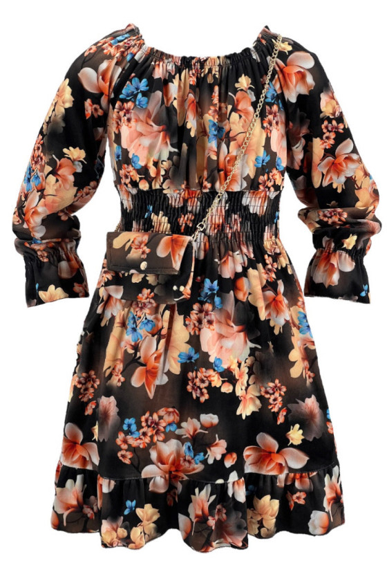 Sukienka dla dziewczynki jesień zima odzież dziecięca Sówka