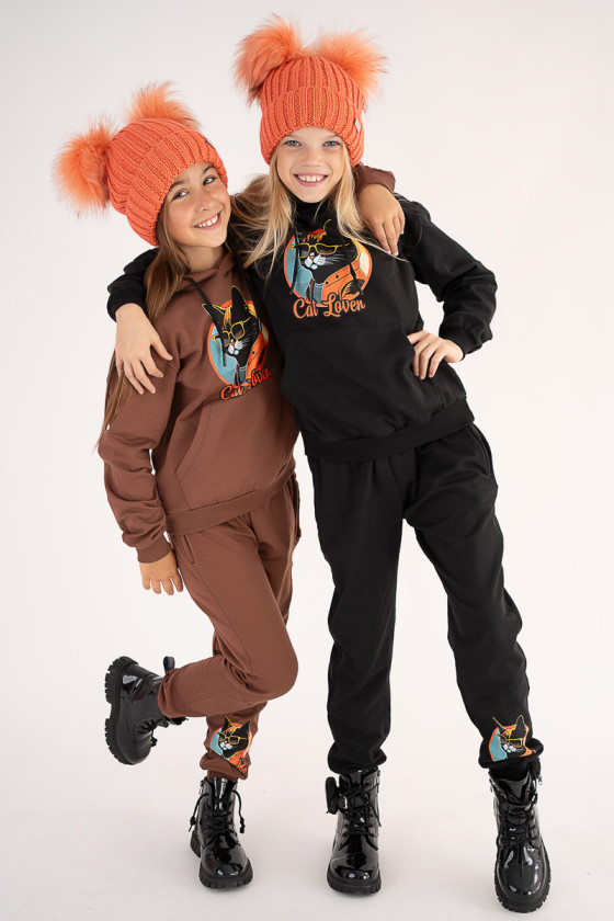 Komplet dla dziewczynki jesień zima odzież dziecięca Sówka