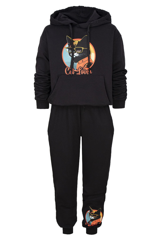 Komplet dla dziewczynki komplet dla dziewczynki dresowy komplet dla dziewczynki do szkoły odzież dziecięca Sówka