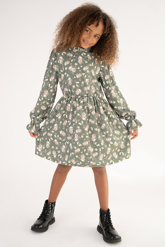 Sukienka dla dziewczynki sukienka do szkoły dla dziewczynki odzież dziecięca Sówka