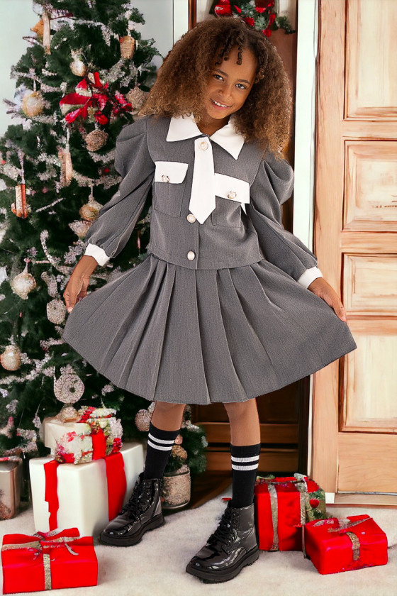 Komplet dla dziewczynki jesień zima odzież dziecięca Sówka