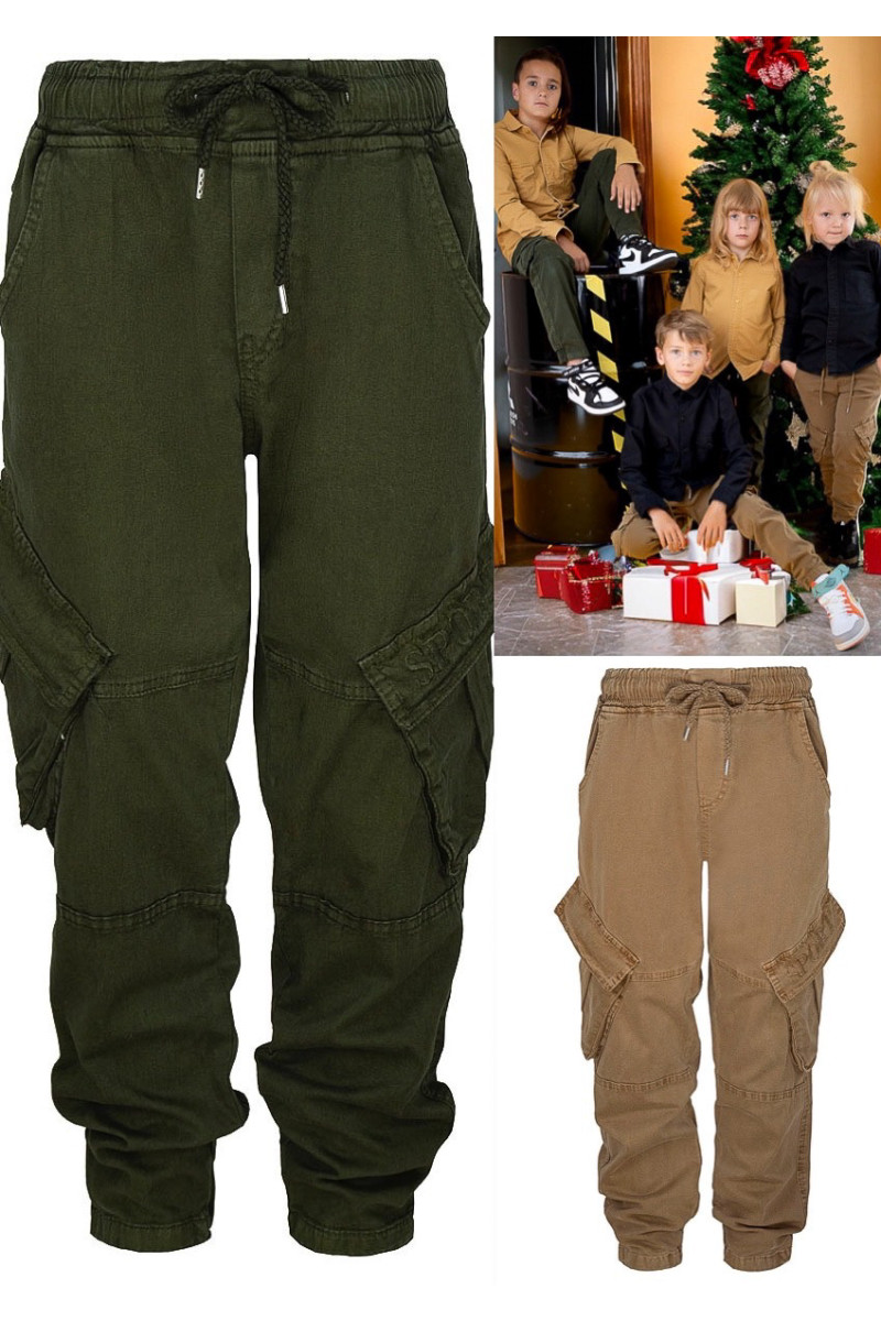 Spodnie dla chłopca jesień zima odzież dziecięca Sówka