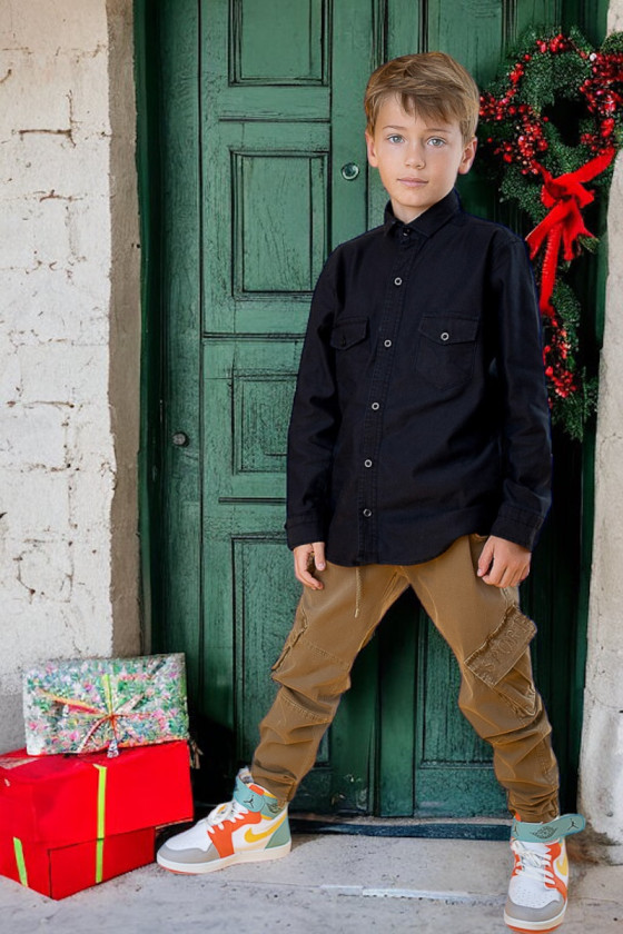 Koszula dla chłopca jesień zima odzież dziecięca Sówka