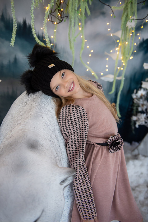 Sukienka dla dziewczynki jesień zima odzież dziecięca Sówka Sukienka dla dziewczynki jesień zima odzież dziecięca Sówka