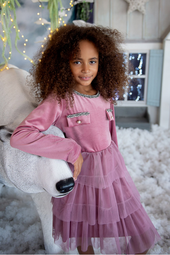 Sukienka dla dziewczynki jesień zima odzież dziecięca Sówka Sukienka dla dziewczynki jesień zima odzież dziecięca Sówka