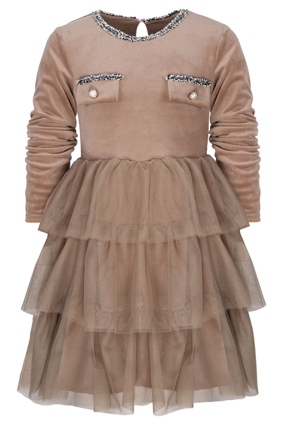 Sukienka dla dziewczynki jesień zima odzież dziecięca Sówka Sukienka dla dziewczynki jesień zima odzież dziecięca Sówka