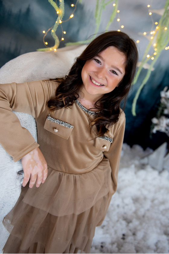 Sukienka dla dziewczynki jesień zima odzież dziecięca Sówka Sukienka dla dziewczynki jesień zima odzież dziecięca Sówka