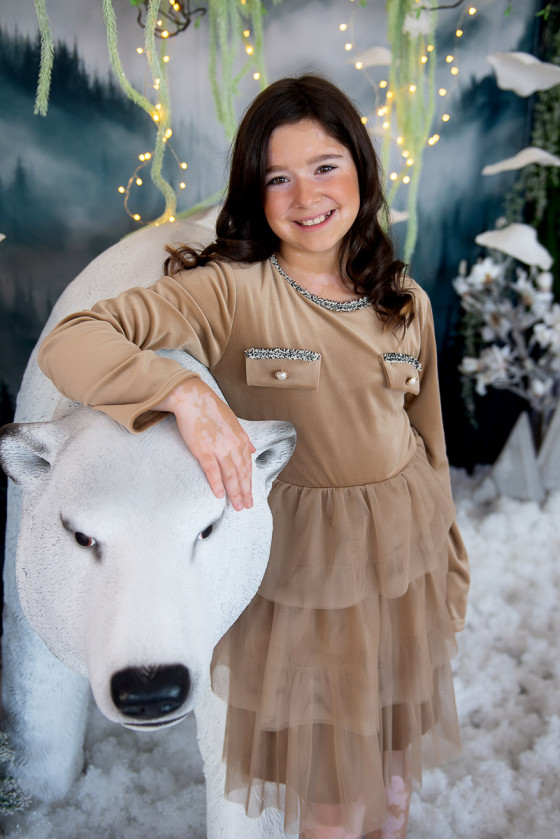 Sukienka dla dziewczynki jesień zima odzież dziecięca Sówka Sukienka dla dziewczynki jesień zima odzież dziecięca Sówka