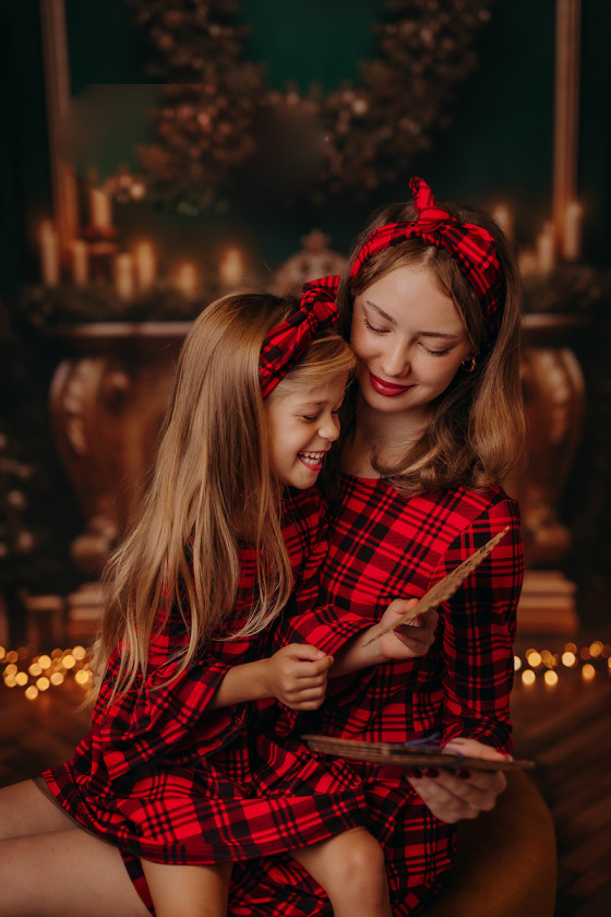 Sukienka świątecza mama i córka odzież dziecięca sówka sklep Sukienka świątecza mama i córka odzież dziecięca sówka sklep