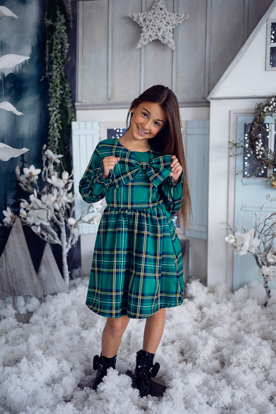 Sukienka dla dziewczynki świąteczna boże narodzenie odzież dziecięca