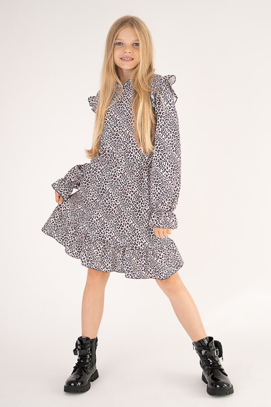 Sukienka dla dziewczynki sukienka do szkoły dla dziewczynki odzież dziecięca Sówka