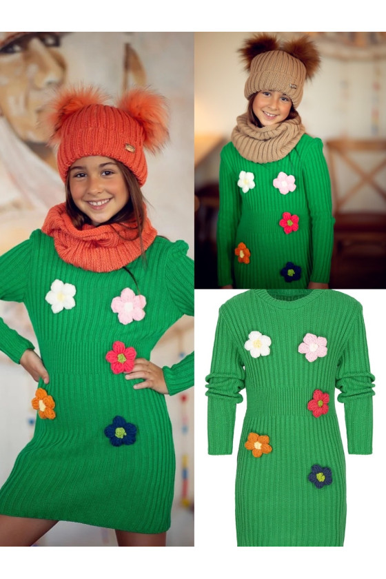 Sukienka dla dziewczynki jesień zima odzież dziecięca Sówka