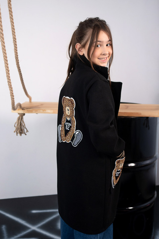 Płaszcz wiosenny dla dziewczynki płaszczyk dziewczęcy kurtka wiosenna odzież dziecięca Sówka