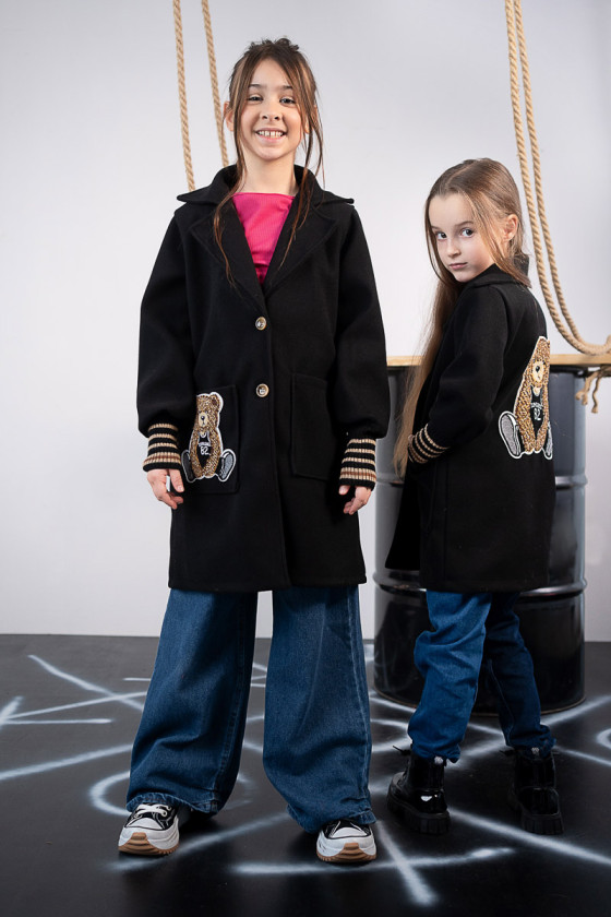 Płaszcz wiosenny dla dziewczynki płaszczyk dziewczęcy kurtka wiosenna odzież dziecięca Sówka