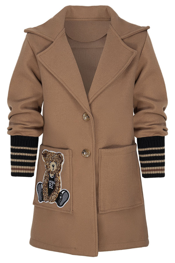 Płaszcz dla dziewczynki odzież dziecięca Sówka