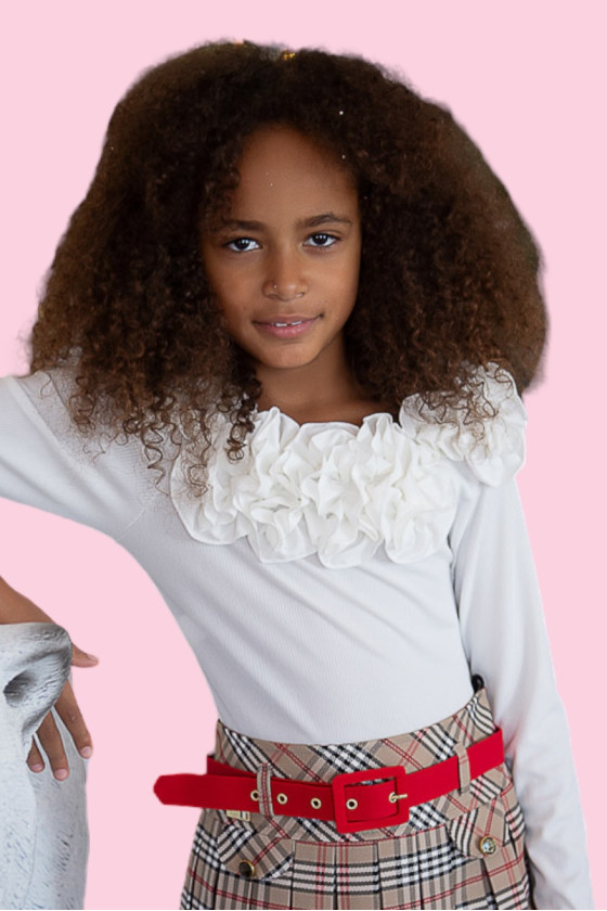 Bluzka dla dziewczynki bluzka elegancka dla dziewczynki bluzka do szkoły dla dziewczynki hiszpanka dla dziewczynki odzież dzieci