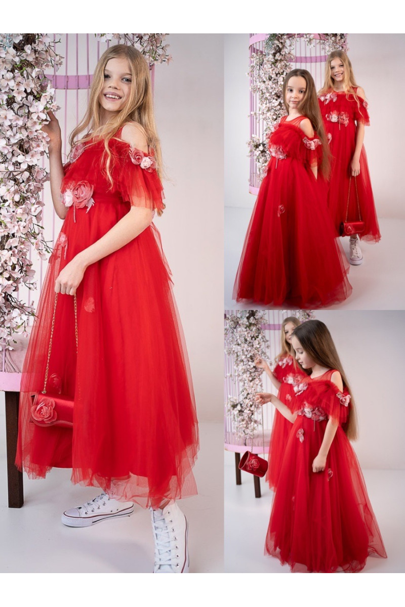 Sukienka z torebką Rossy czerwona