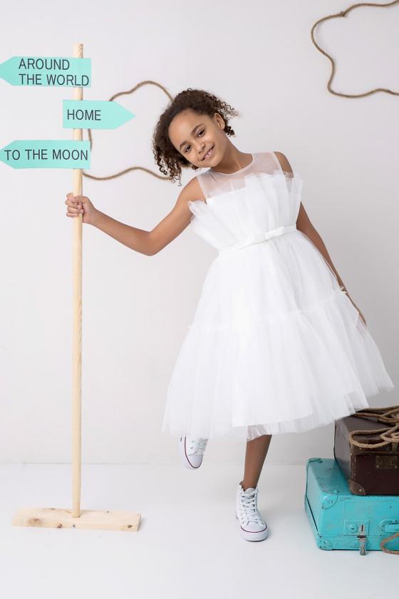 Sukienka dla dziewczynki wiosna/lato odzież dziecięca Sówka