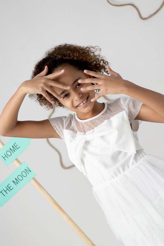 Sukienka dla dziewczynki wiosna/lato odzież dziecięca Sówka