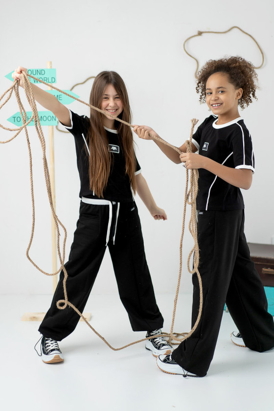 Spodnie dla dziewczynki Activ czarne