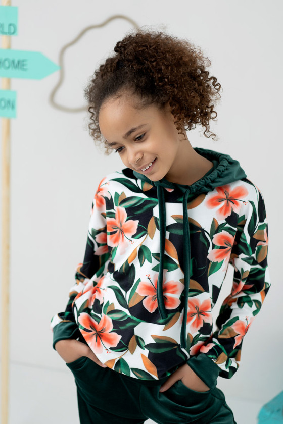 komplet welurowy dla dziewczynki dres welurowy odzież dziecięca sówka sklep