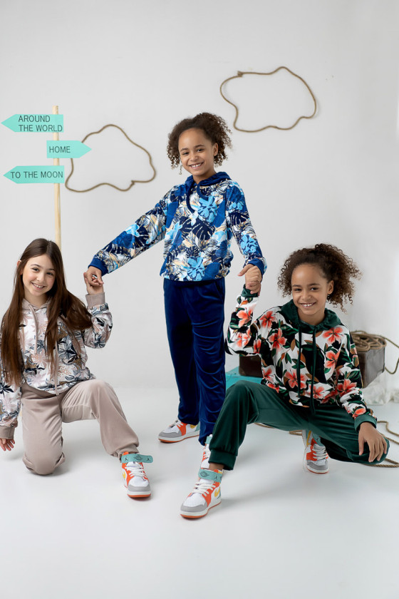 Komplety dla dziewczynki Velvet zielony