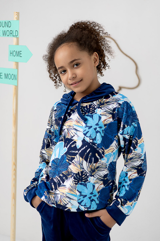 Komplety dla dziewczynki Velvet granat