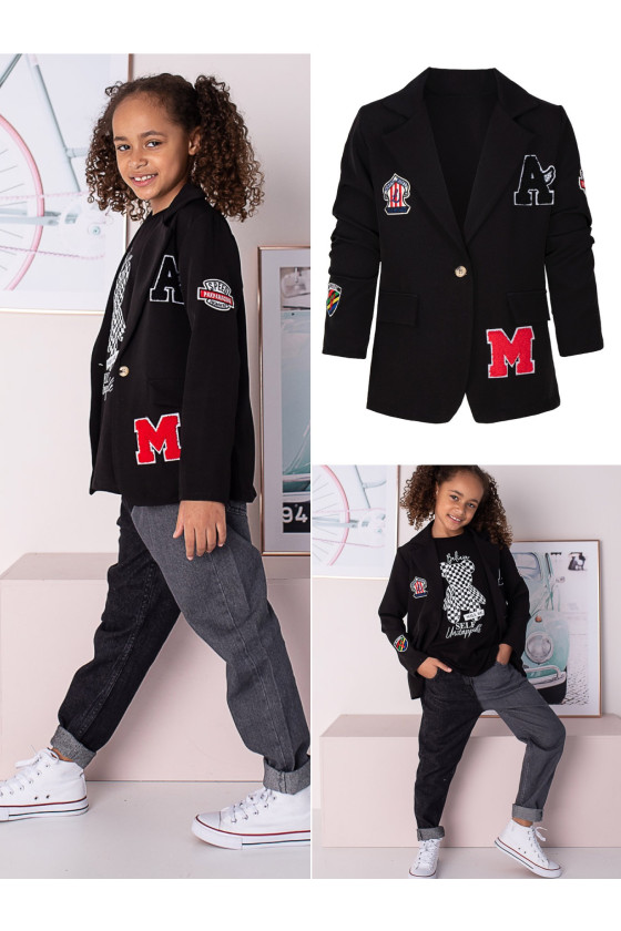 Marynarka dla dziewczynki odzież dziecięca Sówka