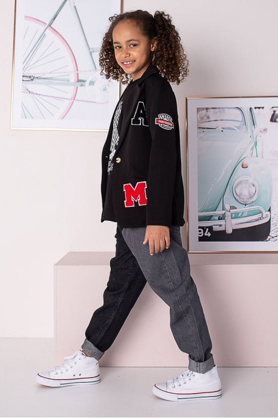 Marynarka dla dziewczynki odzież dziecięca Sówka