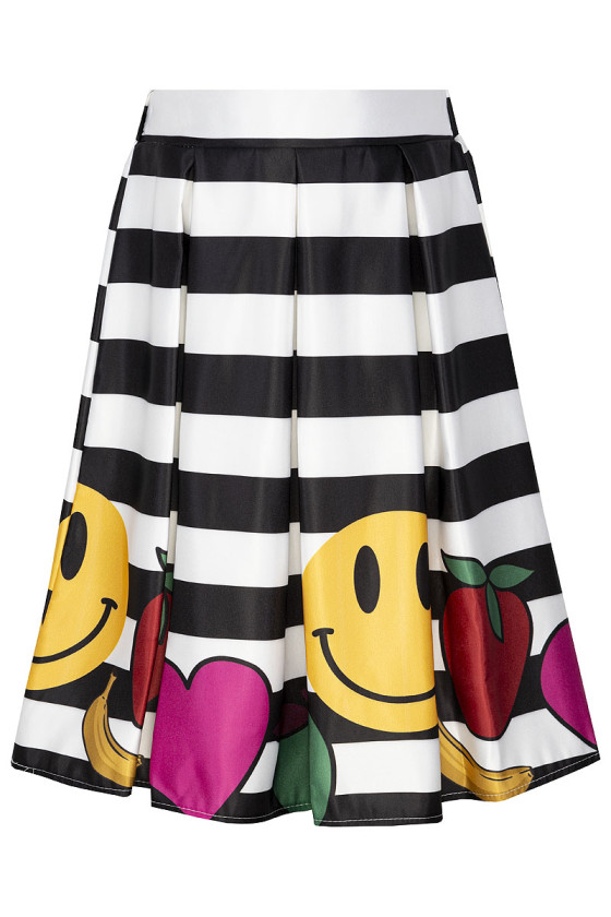 Spódniczka biało czarna dla dziewczynki odzież dziecięca ubranka dla dzieci sówka sklep