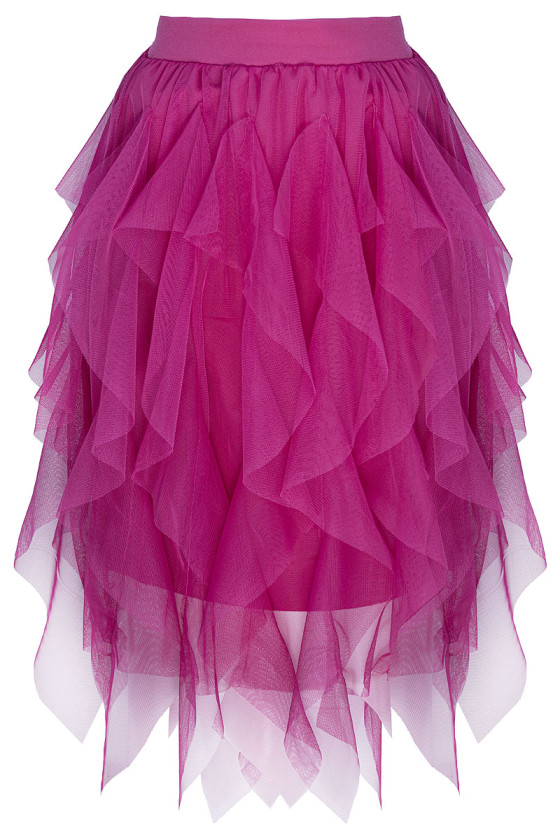 Sukienka kaskadowa dla dziewczynki tiul długość midi jesień zima odzież dziecięca Sówka Sukienka kaskadowa dla dziewczynki tiul długość midi jesień zima odzież dziecięca Sówka